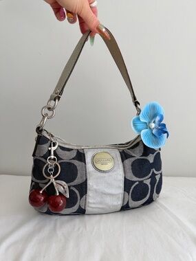 vintage  Coach Denim Demi Shoulder Bag